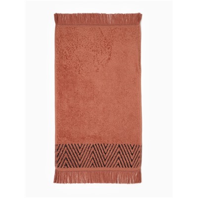 Полотенце махровое LoveLife «Танами» 70×130 см, коричневое, 100% хлопок, 430 г/м²