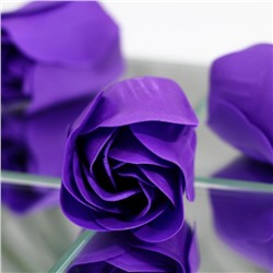 Мыльные розы, фиолетовые, набор 10 шт.