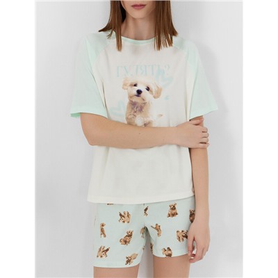 КОМПЛЕКТ ЖЕНСКИЙ (ФУТБОЛКА, ШОРТЫ) 592535