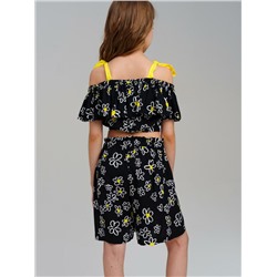 Комплект текстильный для девочек: топ, шорты