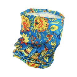 Бафф туристический «Хохлома» для защиты от ветра и пыли, синий