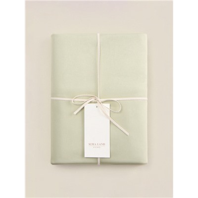 Простыня 1.5-спальная SL Home Herb, 160×235 см, сатин 300ТС, хлопок 100%