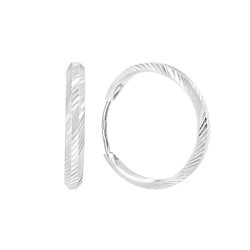Серьги из серебра без вставки, ТРКШ-1-2,0 а/г