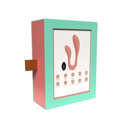 Персиковый интерактивный вибростимулятор для пар Couple Secrets 2.0 APP
