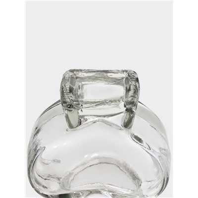 Банка стеклянная для хранения сыпучих продуктов «Сердце», 60 мл, 3,9×7,5 см, с пластиковой крышкой