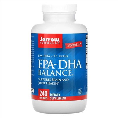 Jarrow Formulas, EPA-DHA Balance, 240 мягких таблеток