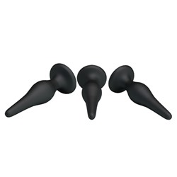 Набор из 3 силиконовых анальных пробок для начинающих Mini Anal Kit