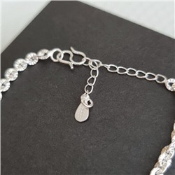 Браслет женский на руку, покрытие посеребрение, № 013033, арт. 001.347