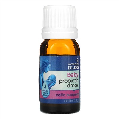 Mommy's Bliss, Baby, Probiotic Drops, Colic Support, Age Newborn +, 0.27 fl oz (8 ml)