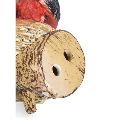 Подвесной декор из полистоуна «Гнездо со снегирями» 15×12×10 см