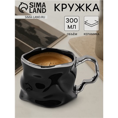 Кружка «Ночная роскошь», 350 мл, керамика, чёрная