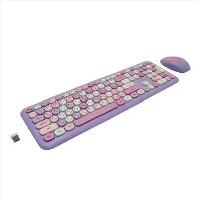Беспроводной набор Smart Buy SBC-666395AG-V мембранная клавиатура+мышь (violet)