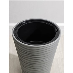 Кашпо для цветов со вставкой «Дюна», 19.5 л, серое