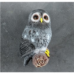 Садовая фигура из полистоуна «Сова на ветке», подвесная, 10×14×21 см, МИКС
