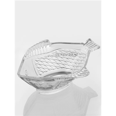 Салатник стеклянный Fish, 21×16 см