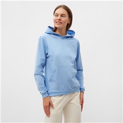 Толстовка женская, цвет голубой, размер 46