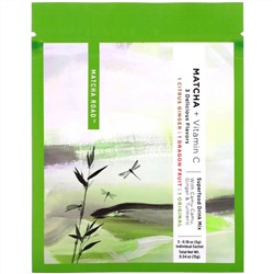 Matcha Road, матча с витамином С, набор пробников (цитрус с имбирем, питайя, классический), 3 пакетика, 5 г (0,18 унции) в каждом