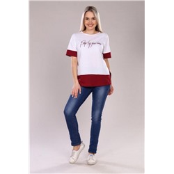 Футболка "Тедита" (Бордовый)