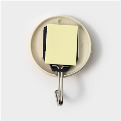 Крючки самоклеящиеся Доляна «Круг», 3 шт., светлое дерево