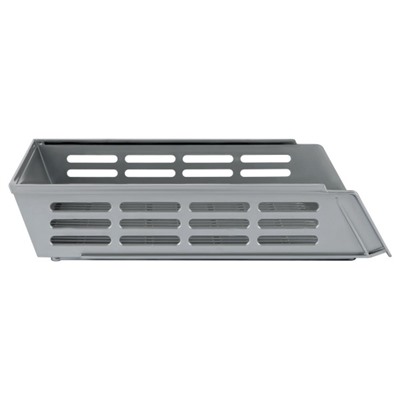 Лоток для бумаг горизонтальный XXL серый ЛТГ-30571 Стамм