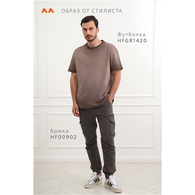 Мужская футболка оверсайз с эффектом градиент Happyfox