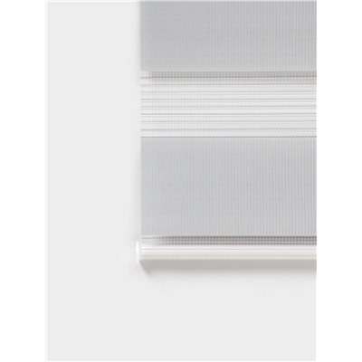 Штора рулонная 60×160 см «День и Ночь», по полотну 56×160 см, цвет стальной