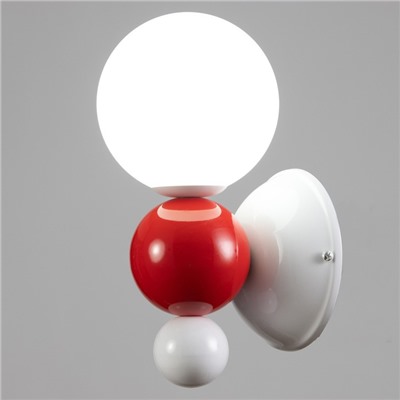 Светильник «Луиджи» LED 7 Вт 3000-6000К бело-красный 12×25 см