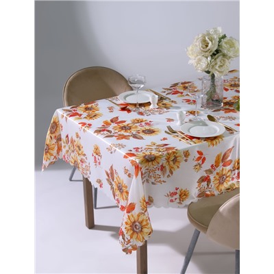 Скатерть «Доляна. Подсолнухи», 145×180 см, 100% п/э