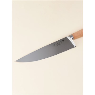 Нож кухонный шеф SL Home «Калабрия», нержавеющая сталь, 20.5 см, бежевый