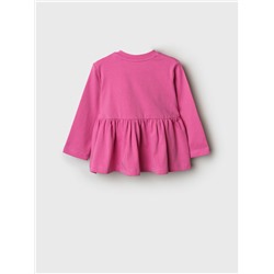 Джемпер детский трикотажный для девочек (футболка с длинными рукавами)