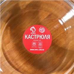 Набор кастрюль из жаропрочного стекла для запекания Доляна «Гратен», 2 предмета: 1 л, 1.5 л, с крышками