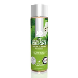 Ароматизированный лубрикант на водной основе JO Flavored  Green Apple H2O - 120 мл.