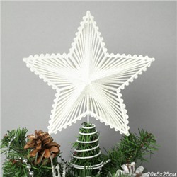 Верхушка на елку Звезда 20х25 см / LBY-23117 /уп 70/140/