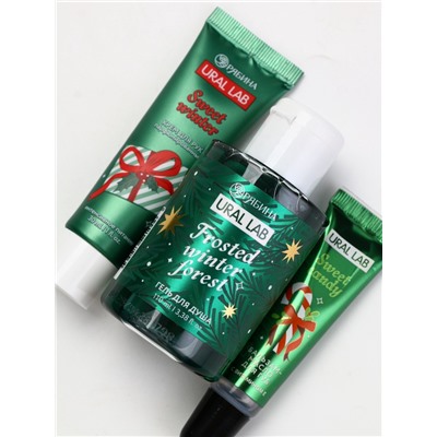 Новогодний подарочный набор косметики в мешке, зимний лес, URAL LAB