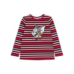 Фуфайка трикотажная для девочек (футболка с длинными рукавами)