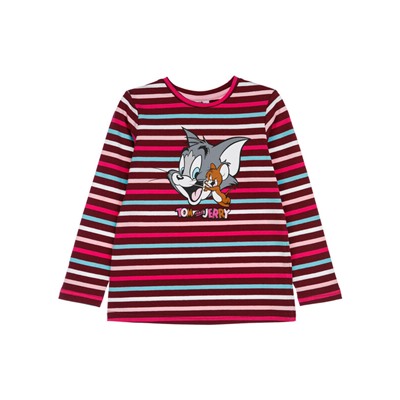 Фуфайка трикотажная для девочек (футболка с длинными рукавами)