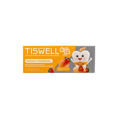 Детская зубная паста реминерализирующая с наногидроксиапатитом, со вкусом манго, 6–12 лет, 60 г