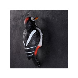 Садовая фигура из полистоуна «Дятел», подвесная, 10.5×9×23.5 см