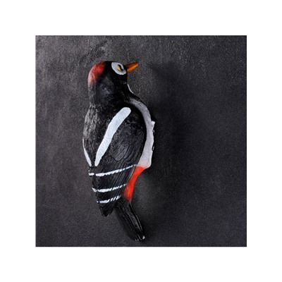 Садовая фигура из полистоуна «Дятел», подвесная, 10.5×9×23.5 см