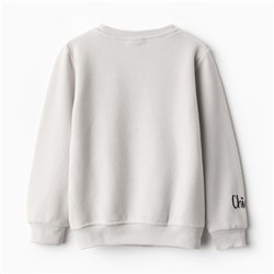 Свитшот детский, цвет серый, рост 104 см