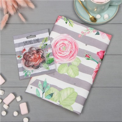 Набор Spring time: полотенце, формочки для печенья