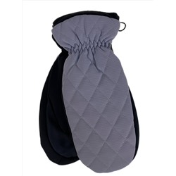 Зимние женские варежки с подкладом из искусственного меха, цвет серый