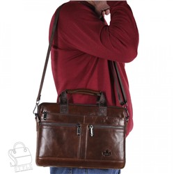 Портфель мужской кожаный 33773Z coffee Zinimsk