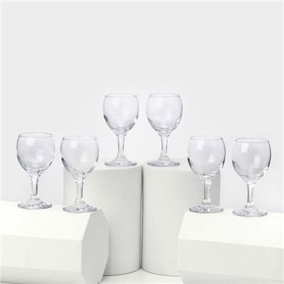 Бокалы для вина Paşabahçe Bistro, 175 мл, h=13 см, набор 6 шт., стекло, прозрачные