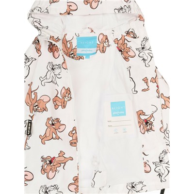 Куртка текстильная с полиуретановым покрытием для девочек (ветровка)