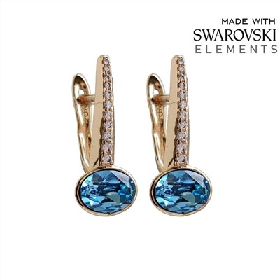 Серьги с кристаллами Swarovski