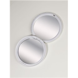 Зеркало складное «Единороги», d=7.5 см, белое, розовое