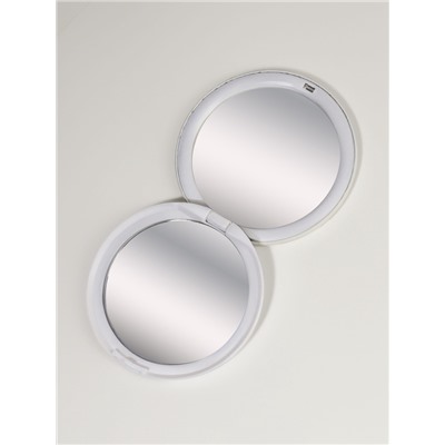 Зеркало складное «Единороги», d=7.5 см, белое, розовое