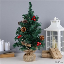 Елка искусственная настольная 40 см / 24H038 /уп 50/