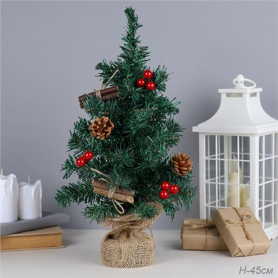 Елка искусственная настольная 40 см / 24H038 /уп 50/